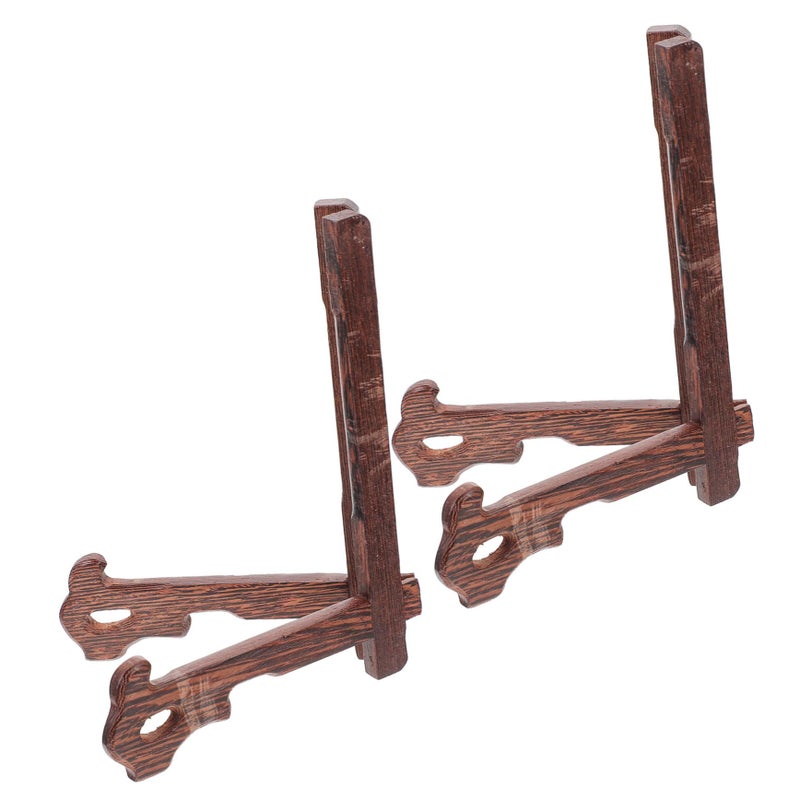 White Ceramic Plate Holder Stand Display Rack for Dinner Plates Decor Tea Cakes - Image 2