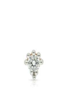 Malabar Gold and Diamonds دبوس أنف من الألماس الأصفر النقي 18 قيراطًا 750 درجة نقاء MNGNNP0290YVS-G للنساء  - Image 2