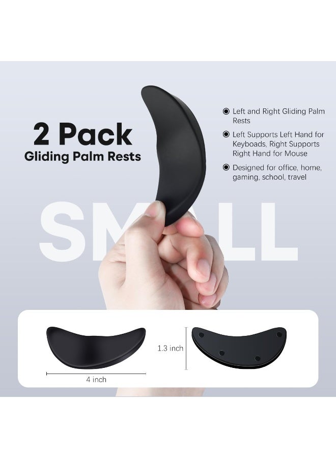 Left-Handed and Right-Handed Truly Ergonomic Wrist Rest for Mouse and Keyboard, Carpal Tunnel Support, Pain Relief, Anti-Fatigue, Easy Glide, Office Computer Laptop Gaming (Left+Right) - Image 2
