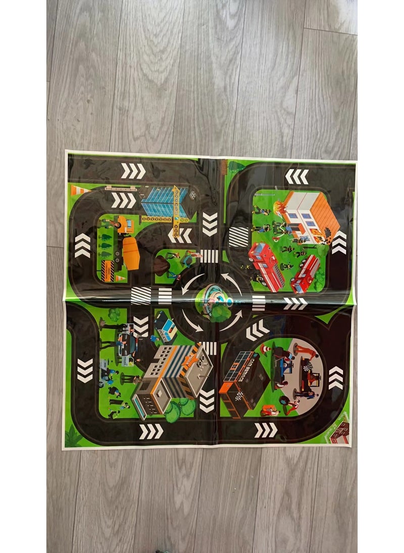 Arabest Alloy Toy Car Inertia Models for Kids Tin car slip mat 