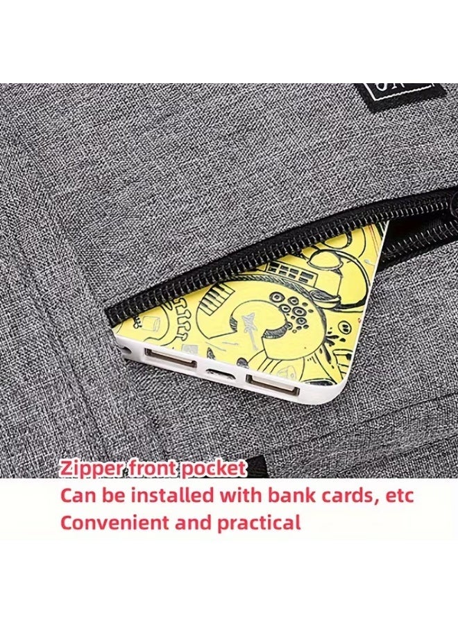 Goolsky [Durable Crossbody Bag] Lightweight, Durable Crossbody Bag - Multi-Functional with Adjustable Strap, Oxford Fabric, Zip Closure for Camping & Hiking - Image 4