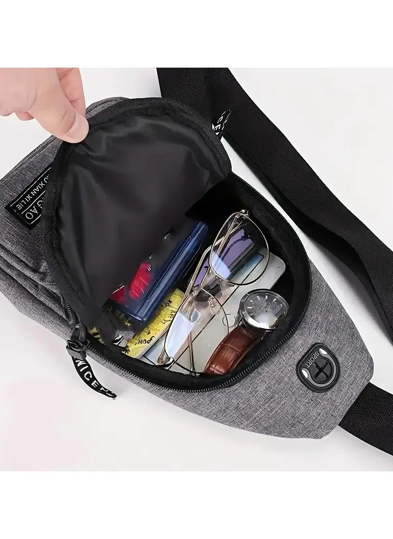 Goolsky [Durable Crossbody Bag] Lightweight, Durable Crossbody Bag - Multi-Functional with Adjustable Strap, Oxford Fabric, Zip Closure for Camping & Hiking  - Image 2