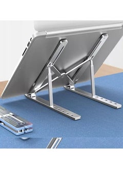 Generic 7-Level Adjustable Aluminum Alloy Foldable Laptop Stand Silver  - Image 3