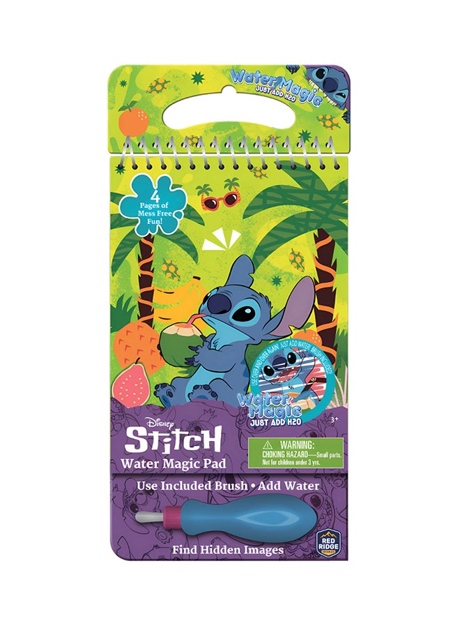 Disney Stitch Water Magic Pad with Brush | Just Add Water & Find Hidden Images | Reusable Activity Book | Mess Free Fun | Learning & Educational Toy for Kids | Age 3+ - Image 1