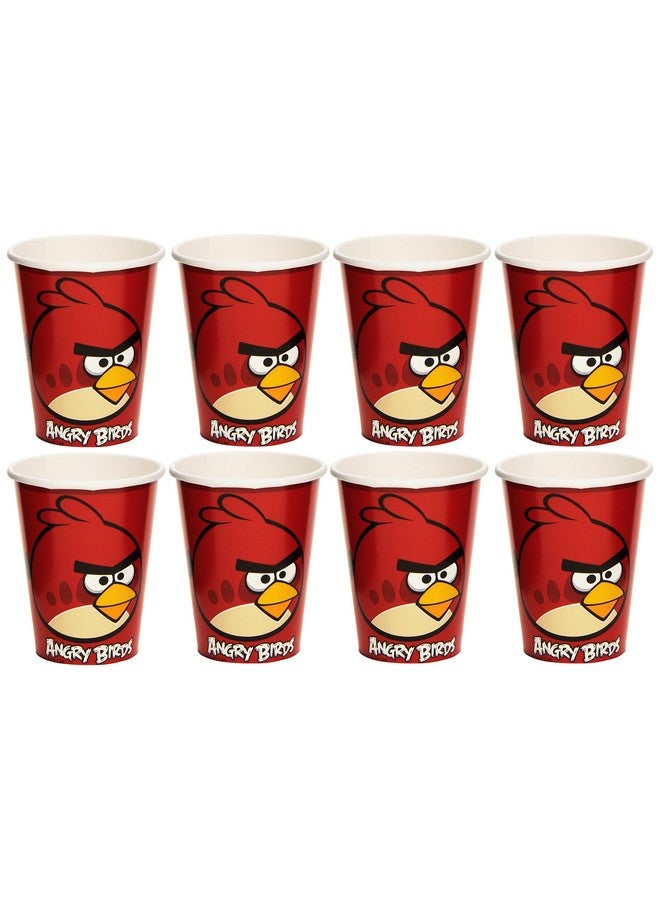 Amscan Funfilled Angry Birds Birthday Party Paper Cups (Pack Of 8) Red 9 Oz - Image 1