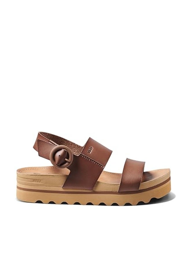 Reef Vista Hi Buckle Womens Platform Fashion Sandal, Arch Support, Ultra Soft Cushion Footbed, Espresso, 5 - Image 1