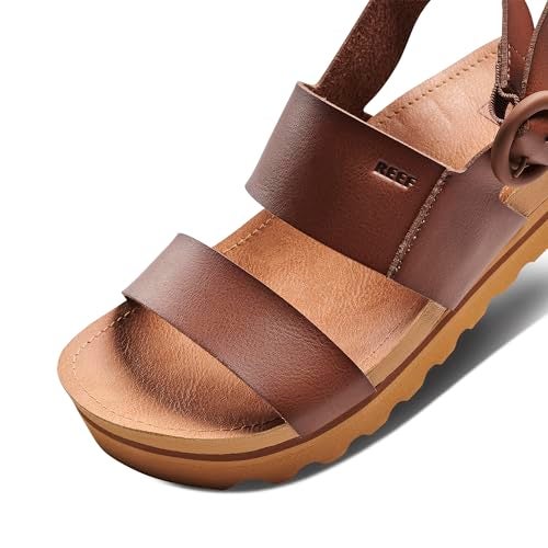 Reef Vista Hi Buckle Womens Platform Fashion Sandal, Arch Support, Ultra Soft Cushion Footbed, Espresso, 5 - Image 5