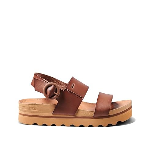 Reef Vista Hi Buckle Womens Platform Fashion Sandal, Arch Support, Ultra Soft Cushion Footbed, Espresso, 5 - Image 3
