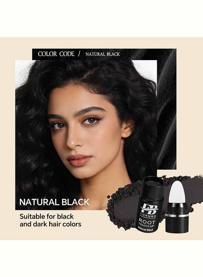 FORMBO Root Touch-Up Stick, Instant Gray Hair Coverage, Waterproof Long-Lasting Hair Color Concealer, #Natural Black - Image 2