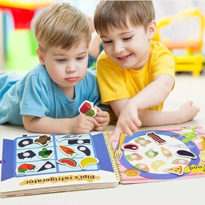 BUSY, QUIET, MONTESSORI INTERACTIVE BUSY FOR DEVELOP LEARNING SKILLS, FINE MOTOR SKILLS, LEARNING BINDER QUIET (4-PIECE SUIT SET) - Image 5