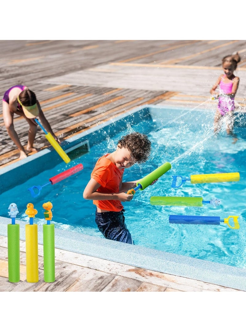 Excefore Water Pistols, 6 Pack Super Water Soaker Blaster Squirt Pistols 40 Ft Water Shooter Swimming Pool Beach Summer Party Outdoor Water Game Fighting Toys for Kids Boys Girls - Image 2