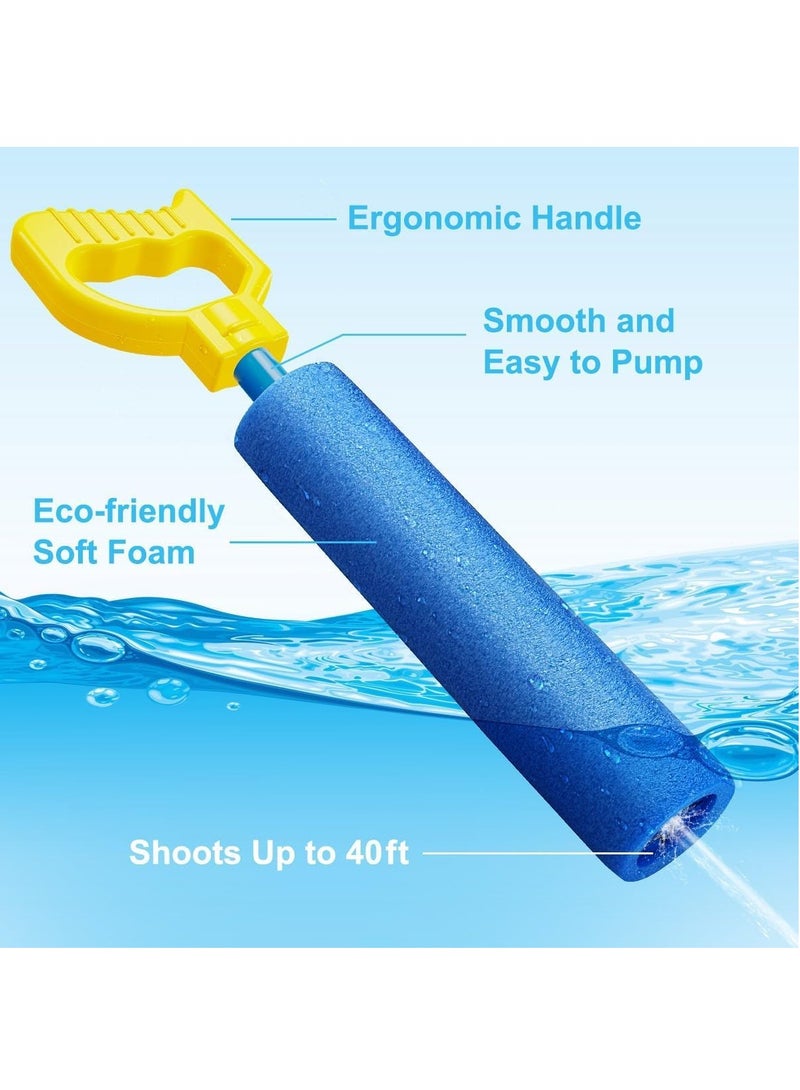 Excefore Water Pistols, 6 Pack Super Water Soaker Blaster Squirt Pistols 40 Ft Water Shooter Swimming Pool Beach Summer Party Outdoor Water Game Fighting Toys for Kids Boys Girls - Image 5