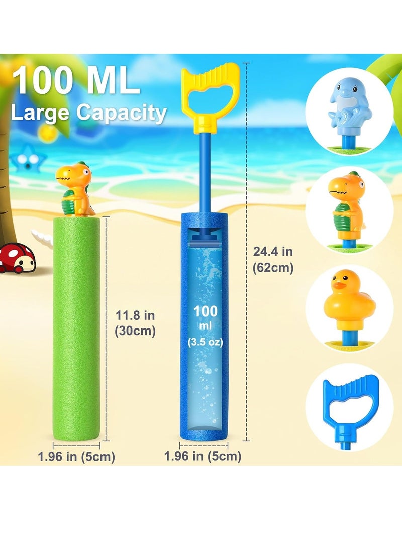 Excefore Water Pistols, 6 Pack Super Water Soaker Blaster Squirt Pistols 40 Ft Water Shooter Swimming Pool Beach Summer Party Outdoor Water Game Fighting Toys for Kids Boys Girls - Image 4