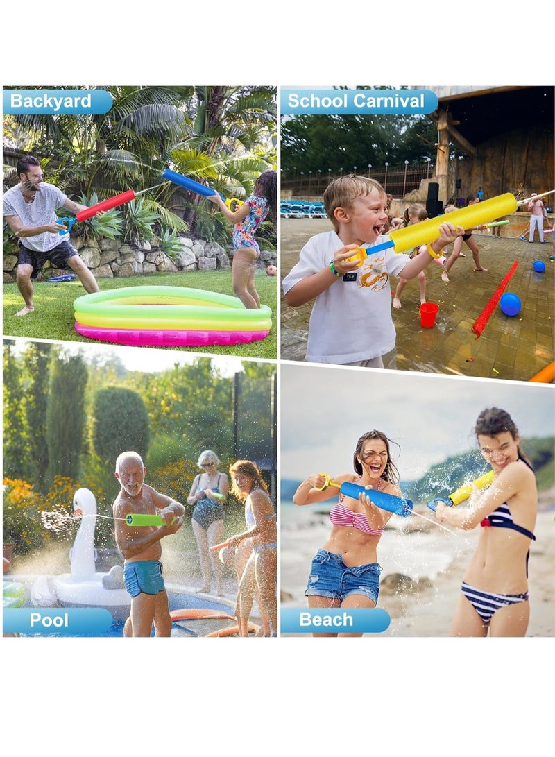 Excefore Water Pistols, 6 Pack Super Water Soaker Blaster Squirt Pistols 40 Ft Water Shooter Swimming Pool Beach Summer Party Outdoor Water Game Fighting Toys for Kids Boys Girls - Image 3
