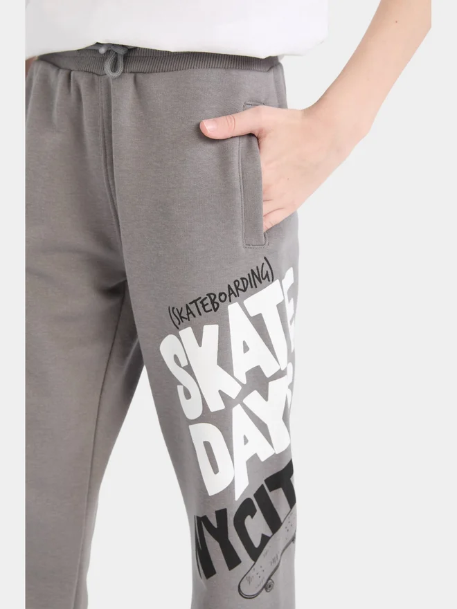 DeFacto DeFacto Kids Printed Elastic Sweatpants