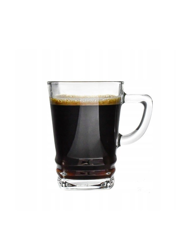 LAV 6 Pieces Elegan Mug Set 225 Ml - Clear - Image 4