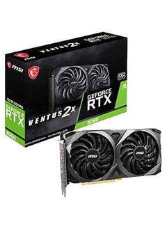 بطاقة رسومات جيمنج MSI GeForce RTX 3060 12GB GDRR6 15 Gbps 192 بت HDMI/DP PCIe 4 فان توأس Torx Twin لتبريد وأداء قوي.