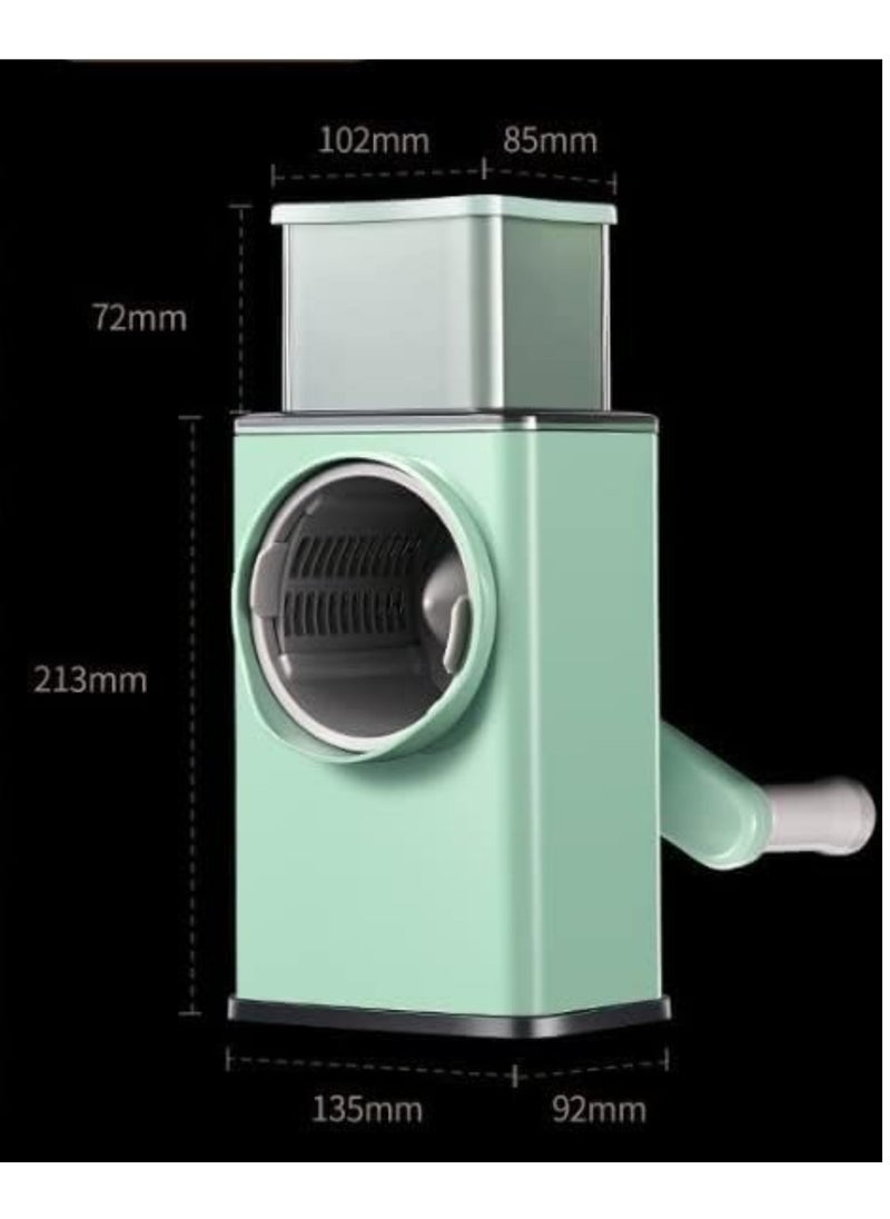 Raxoom vege-cutter1x20 Multifunctional Vegetable Grater Fruit Vegetable Slicer Easy Clean 4 in 1 Adjustable Handheld Vegetable Slicer Spiral Drum Slicer Assorted, - Image 4