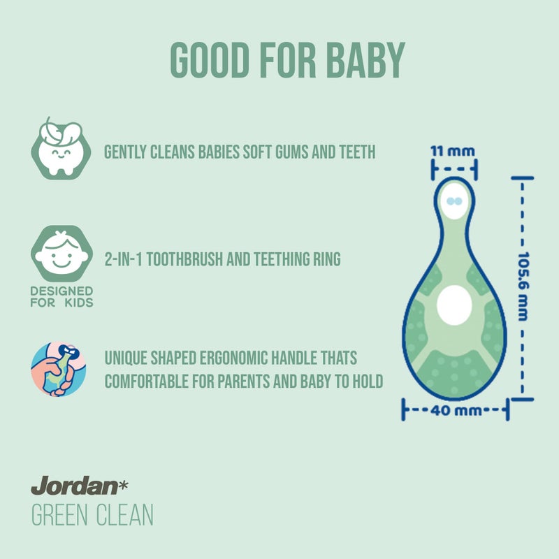 Jordan* Â® | Step 1 Green Clean Toddler Toothbrush | Pack 3 Units - Image 4