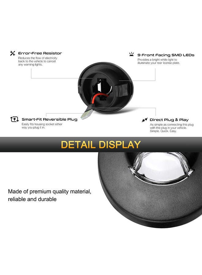 NIBEMINENT 2-Piece LED License Plate Lamp Lights  - Image 3