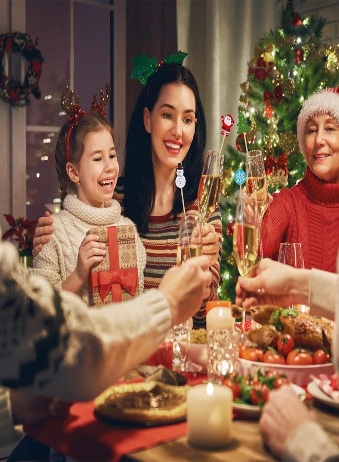 LOKIPA 150PCS Christmas Cocktail Picks, Christmas Cocktail Toothpicks for Appetizers Christmas Cocktail Sticks for Christmas Party Decoration (4.72 Inch) - Image 5