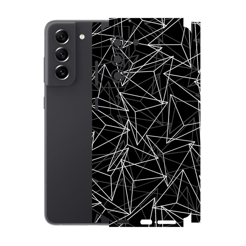 90STETHIX Compatible for Samsung Galaxy S21 FE (5G) Mobile Back Skin Screen Guard Protector (Coverage - Back+Camera+Sides) (Design-6) (266) - Image 1