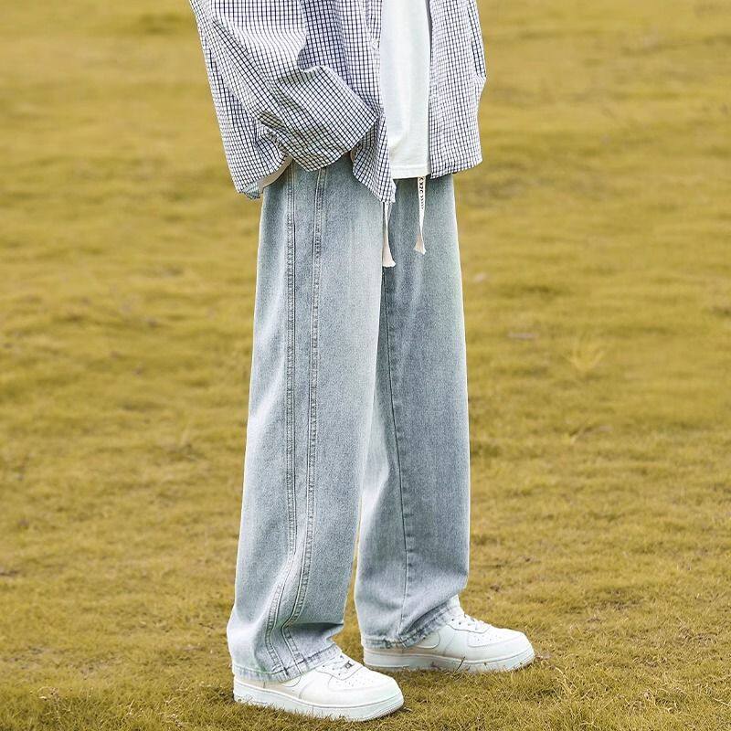 Boys Jeans Straight Loose Wide Leg Casual Pants - Image 2