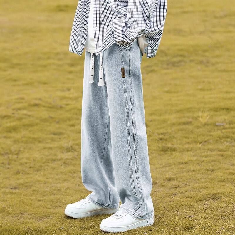 Boys Jeans Straight Loose Wide Leg Casual Pants - Image 4