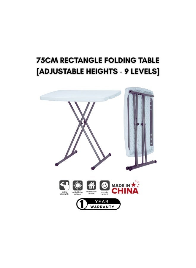 SunBoat Commerce Adjustable Folding Table 9Heights HDPE Granite Series - Image 5