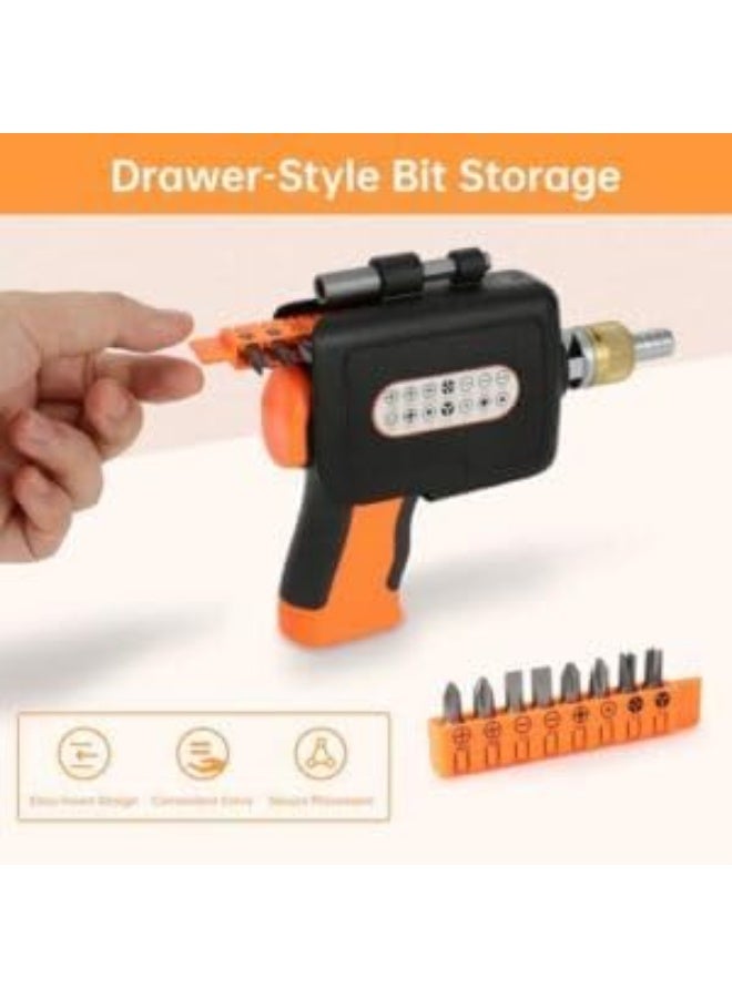 طقم مفكات يدوية مكون من 14 قطعة برأس قابل للتعديل بزاوية 180 درجة - Image 3