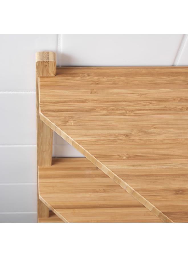 erorex Wash-basin/corner shelf, bamboo, 34x60 cm - Image 5