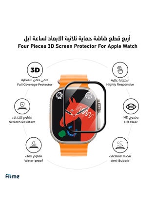 4pcs - 3D Screen Protector Compatible with Apple watch Ultra-49mm - pzsku/Z01B8E2D161775FE08900Z/45/_/1735060140/bf0b1801-a8bc-4282-bb88-b40e854ae32f
