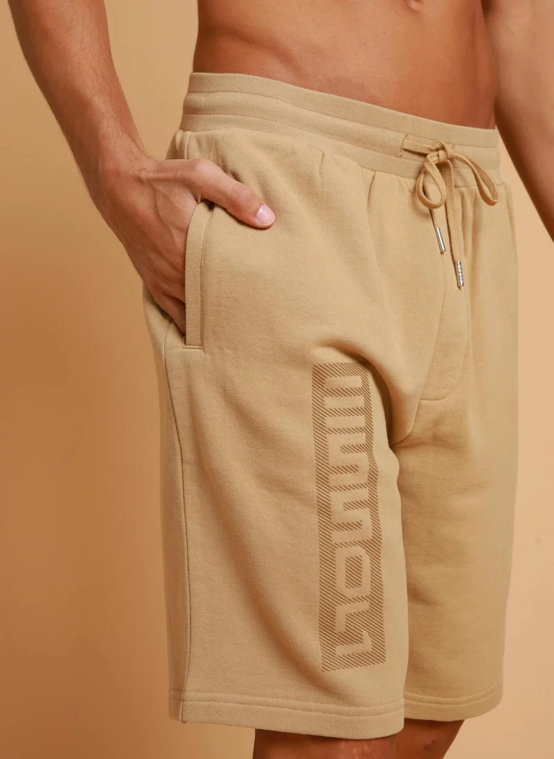 Esso5  Bristle Logo Shorts for Men | Best Price UAE