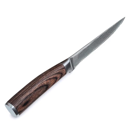 Wakoli EDIB 4-Piece Damascus Steak Knife Set – Professional Dining Kitchen Knives with VG10 Core Blades, 67-Layer Damascus Steel & Ergonomic Pakkawood Handles – Premium Steak Cutlery in Gift Box - Image 4