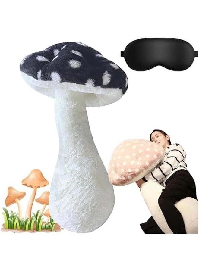 Mushroom Body Pillow, Shaped Stuffed Long Pillow - Plush Birthday Gifts Choice Car Sofa Home Decoration (Black,Medium)  - Image 1