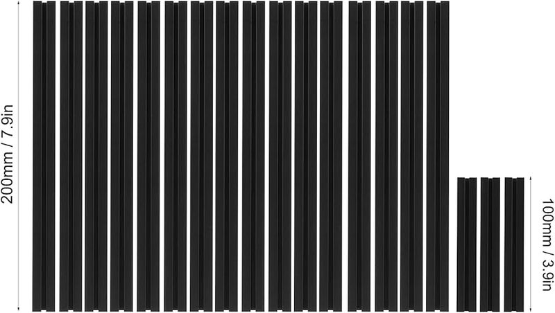 مجموعة إطار بروفيل الألومنيوم الأسود 1515 19 قطعة لطابعة ثلاثية الأبعاد V0 دليل بناء القضبان التوجيهية - Image 4