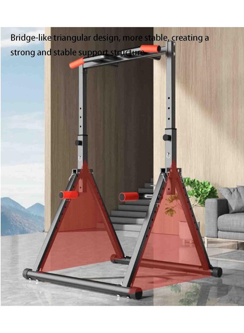 سولاكان برج تمرين قابل للطي، جهاز سحب وغطس متعدد الوظائف، ارتفاع قابل للتعديل، تصميم مثلثي قوي، مناسب للاستخدام المنزلي أو الخارجي - Image 2