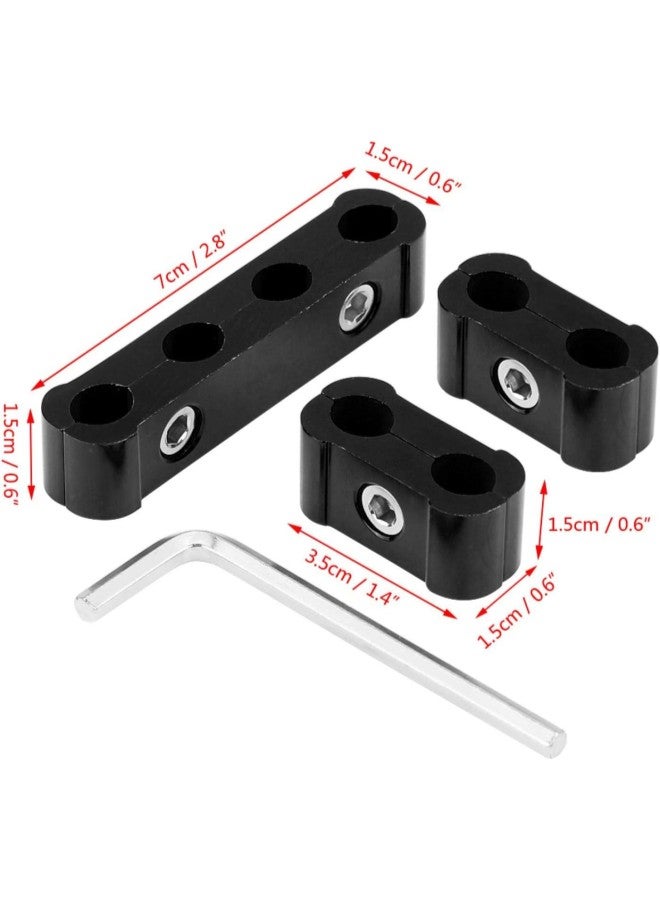 كلاراكو مجموعة فاصل أسلاك شمعات الإشعال 8 مم و9 مم و10 مم من سبائك الألومنيوم الأسود، فاصل أسلاك شمعات الإشعال، مقسم أسلاك المحرك (12 قطعة) - Image 5