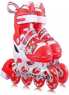 SportQ SportQ Skateboard skateboard trim adjustable outdoors skate shoes for kids boys girls (color red - meduim size 35-38 us) 