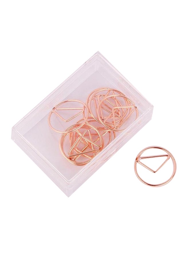 NIBEMINENT Metal Clip Bookmark Rose Gold