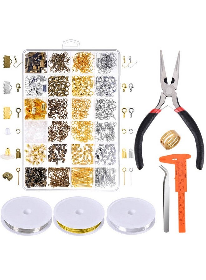 باكسكو مجموعة مستلزمات صناعة المجوهرات، أدوات إصلاح المجوهرات مع ملحقات كماشة المجوهرات ونتائج أسلاك الديكور للبالغين والمبتدئين - Image 1