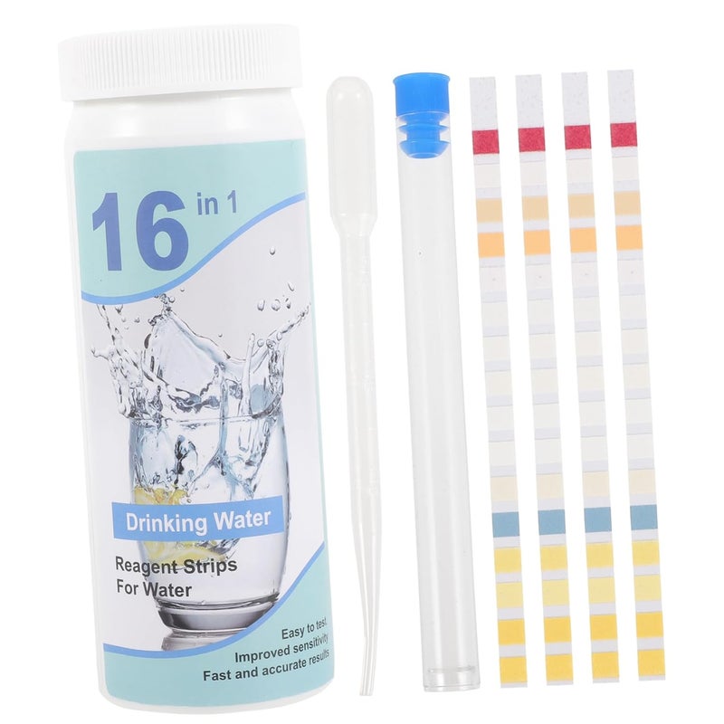 BESPORTBLE 100pcs Water Test Strips for Drinking Water Spa Pool Aquarium Chlorine Quality Testing - Image 1