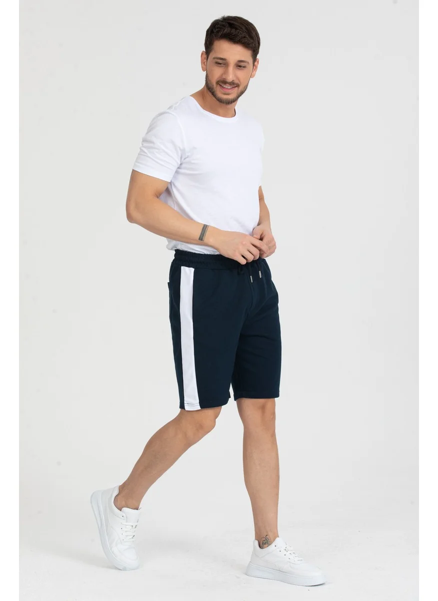 Twenty3 Men's Basic Stripe Detailed Pocket Shorts