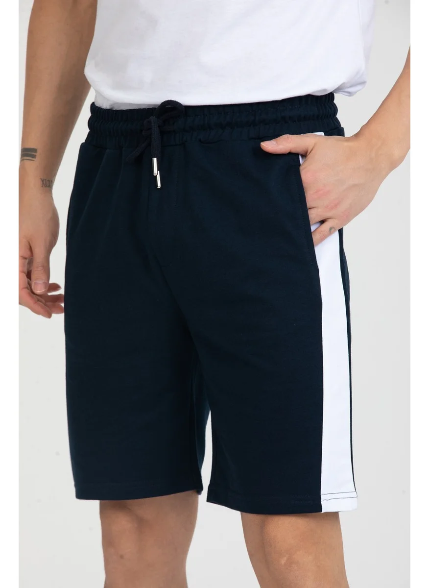 Twenty3 Men's Basic Stripe Detailed Pocket Shorts