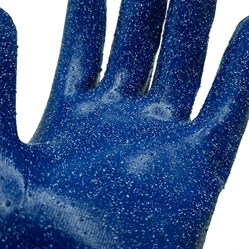 SHOWA NSK 24 Sustainable EBT Nitrile Chemical Resistant Safety Glove with Cotton Liner, Food Safe, 14" Length, Large (12 Pair) - Image 3