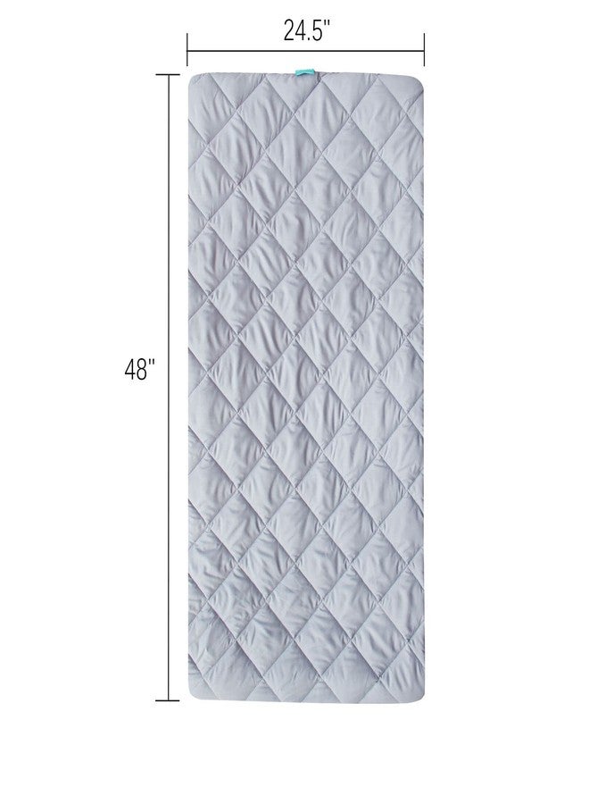 Biloban Sheet for Regalo My Cot Portable Toddler Bed, Joovy Travel Cot (Sheet Only, Bed not Included), Soft Child Travel Cot Padded Cover, Grey - Image 5