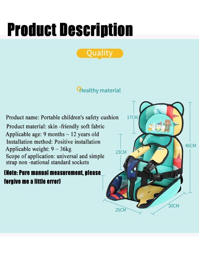Auto Portable Foldable Kids Car Seat Seat With Belt, 0 - 12 Years  - Image 4
