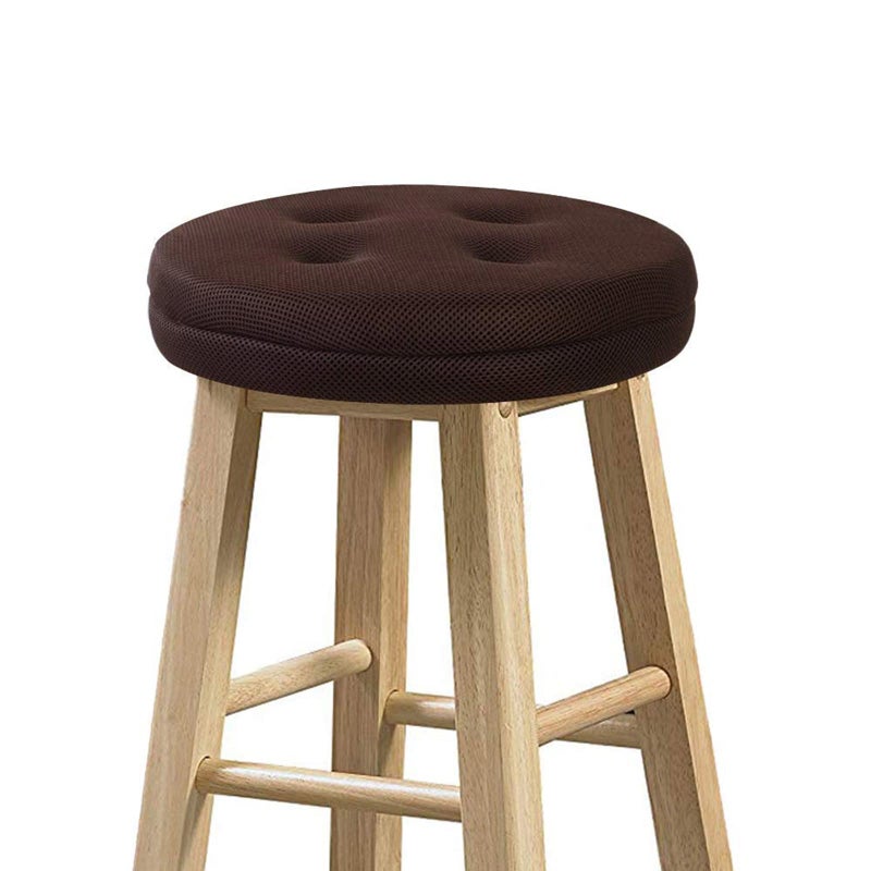 BAIBU baibu Bar Stool Cushions Super Breathable Round Bar Stool Cover Seat Cushion Brown 12  One Cushion Only 