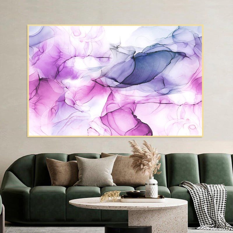 Marktna One abstract art canvas print with a hollow frame, measuring (90×60) - Image 1