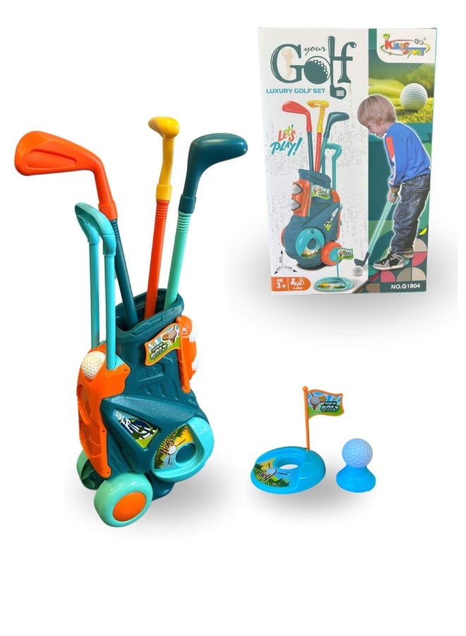 TOY GARDEN Kids Golf Cart Toy Set – Outdoor Sports Playset with Plastic Clubs, Balls & Holes | Fun Garden Golf Game for Boys & Girls Ages 3+ - Image 2